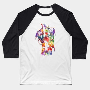 Human Back With Muscles Colorful Watercolor Gift Baseball T-Shirt